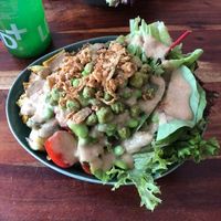 Edamame Tofu Bowl — very fresh and affordable!  at Kraut & Rüben in Koblenz