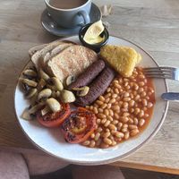 Lovely vegan breakfastt  at Roadhouse in Whitland