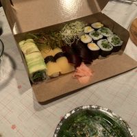Vegan combo and wakame  at Sushi Mood in Sesimbra