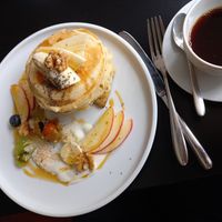 Pancakes at Café Lil im Heidkrug in Lueneburg