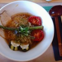 Vegan ramen at Ajitama Ramen Bistro in Lisbon