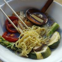 Vegan ramen at Ajitama Ramen Bistro in Lisbon