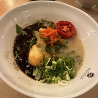Vegan ramen  at Ajitama Ramen Bistro in Lisbon