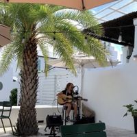 Live music  at Raw and Juicy in Alys Beach