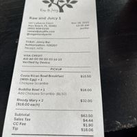   at Raw and Juicy in Alys Beach