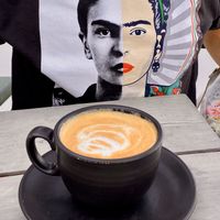 Cappuccino with Almond Milk at Raw and Juicy in Alys Beach