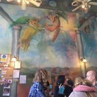 Dining room art at Bluegrass Grill and Bakery in Charlottesville