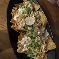Vegan chilaquiles, AMAZING   at Taqueria La Lupe in Sevilla