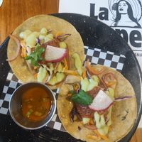 Birria vegana 🤗 muy muy buenoooo at Taqueria La Lupe in Sevilla