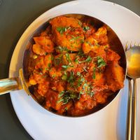 Aloo gobi at Garlic n Greens in Bruges