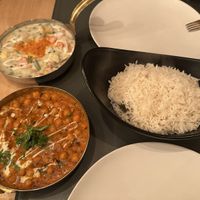 Korma and Chana masala   at Garlic n Greens in Bruges