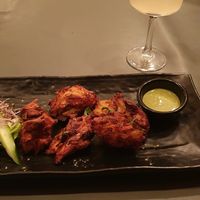 Onion bhaji at Garlic n Greens in Bruges