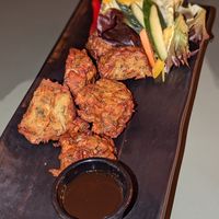 Pakoras at Garlic n Greens in Bruges