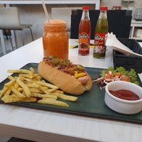 Vegan hotdog at Sala - The Row in Kuala Lumpur