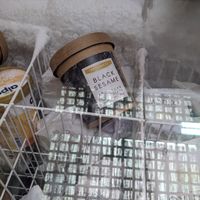 Black sesame ice cream on sale at Linh - Not Just A Restaurant in Prague