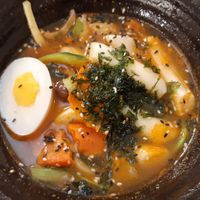 Tteokboki with vegan egg as an extra at Linh - Not Just A Restaurant in Prague