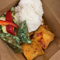 Dragon tofu and fried dim sums  at Linh - Not Just A Restaurant in Prague