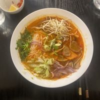 Spicy noodle soup  at Linh - Not Just A Restaurant in Prague
