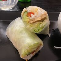 Summer rolls! The sauce this came with was really different from what I’ve had before with summer rolls, but was really lovely!   at Linh - Not Just A Restaurant in Prague