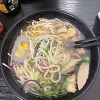 The no egg-egg Ramen  at Linh - Not Just A Restaurant in Prague