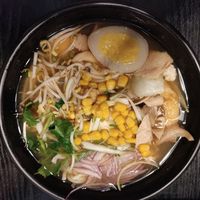 No-egg egg ramen at Linh - Not Just A Restaurant in Prague
