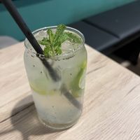 Limanana drink (lime and mint)  at Linh - Not Just A Restaurant in Prague