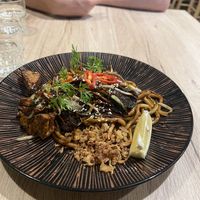 Black udon   at Linh - Not Just A Restaurant in Prague