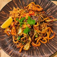 Black udon at Linh - Not Just A Restaurant in Prague