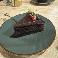 Probably the best chocolate cake I ever ate #Veganuary at Linh - Not Just A Restaurant in Prague