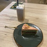 Cake and vietnamese coffeee  at Linh - Not Just A Restaurant in Prague