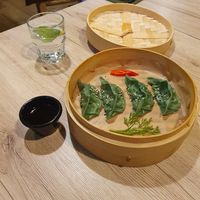 Green gyoza at Linh - Not Just A Restaurant in Prague
