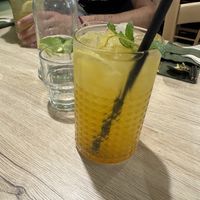 Peach iced teaa  at Linh - Not Just A Restaurant in Prague