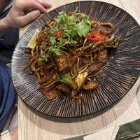 Black pepper udon   at Linh - Not Just A Restaurant in Prague