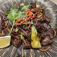 Udon black noodle   at Linh - Not Just A Restaurant in Prague