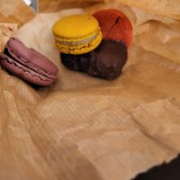 Macarons and snickers bar at Linh - Not Just A Restaurant in Prague