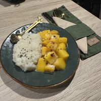 Mango sticky ricee  at Linh - Not Just A Restaurant in Prague