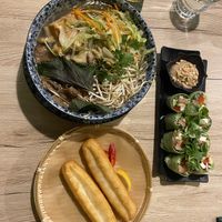 Pho and rolls  at Linh - Not Just A Restaurant in Prague