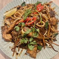 Black pepper udon  at Linh - Not Just A Restaurant in Prague