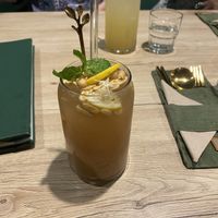 Peanut ice tea  at Linh - Not Just A Restaurant in Prague