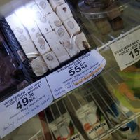 Non-vegan sweets containing eggs and cow milk at Linh - Not Just A Restaurant in Prague