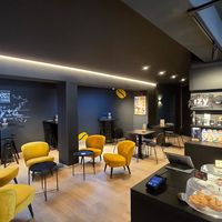 Interior at IzyCoffee in Tielt