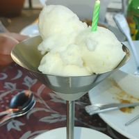 Pear Vegan sorbetto at Bambu in Medford