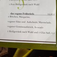 Frühstückskarte at Cafe Mitte in Peine