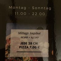 lunch menu at Der Holzofen in Bayreuth