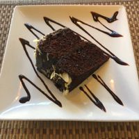 Organic Almond Chocolate Cake at Green Earth Vegan Cuisine in Pasadena