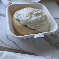 Classic cinnamon roll at Cinnaholic in Coral Springs