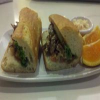Philly cheese steak sandwich at Loving Hut - Westfield Mall Food Emporium in San Francisco