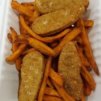 Sweet potato fries and nuggets at Loving Hut - Westfield Mall Food Emporium in San Francisco