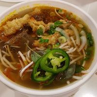 Spicy noodle soup at Loving Hut - Westfield Mall Food Emporium in San Francisco