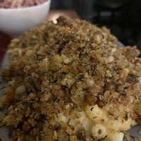 Mac & cheese and house slaw salad 🥗   at Jam Delish in North London